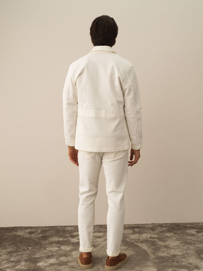 Cotton Regular Fit Velvet Jacket - Xint