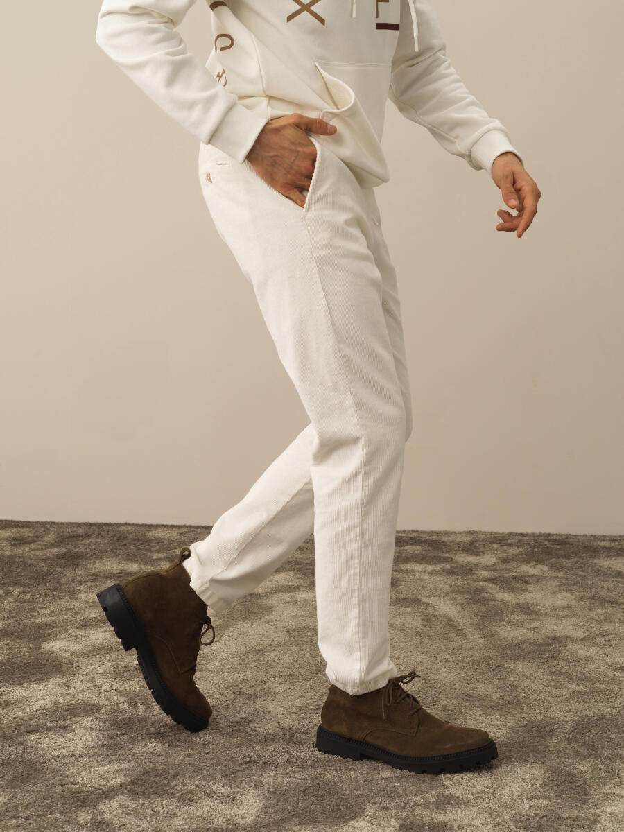 Cotton Regular Fit Velvet Jogger Pants - 3