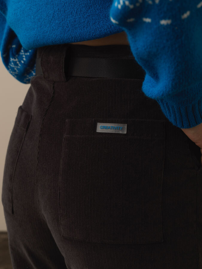 Cotton Regular Fit Velvet Pants - Xint