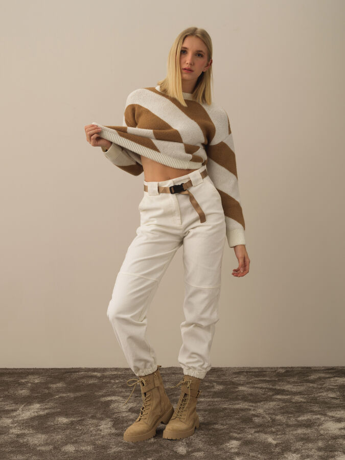 Cotton Regular Fit Velvet Pants - Xint