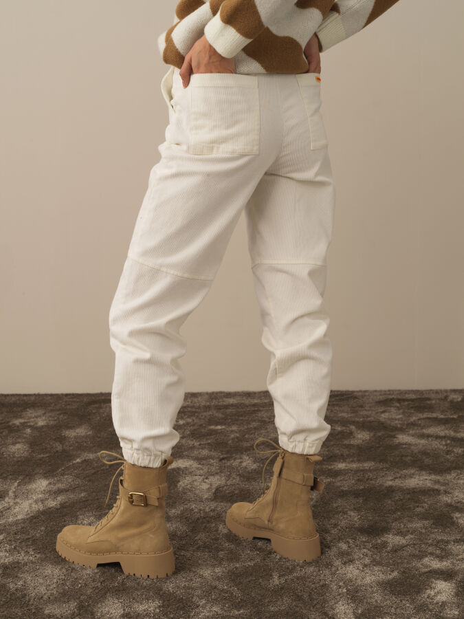 Cotton Regular Fit Velvet Pants - Xint