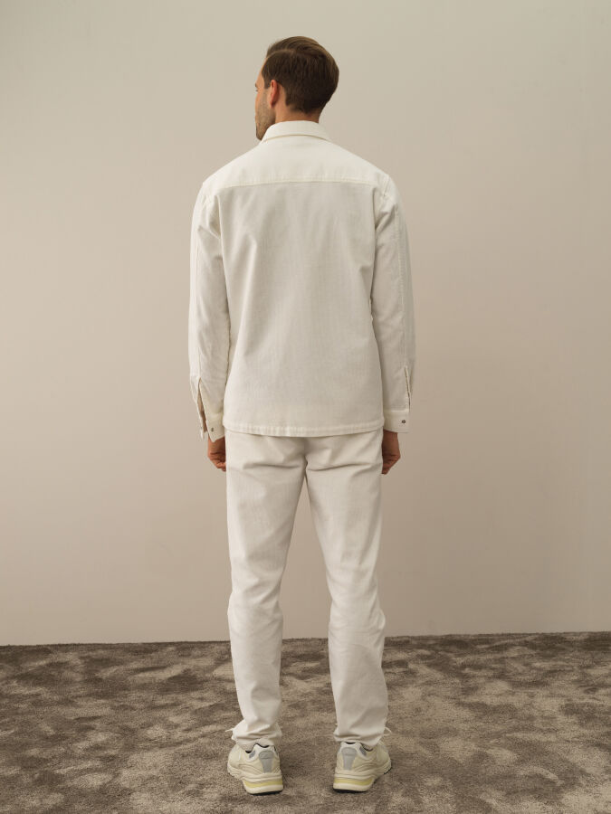 Cotton Regular Fit Velvet Shirt Jacket - Xint