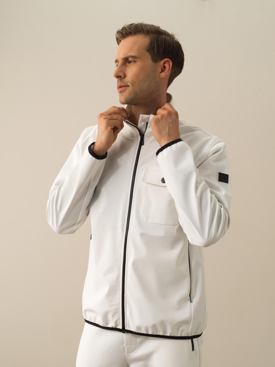 Cotton Regular Fit Zip-Up Sweat Jacket - 3