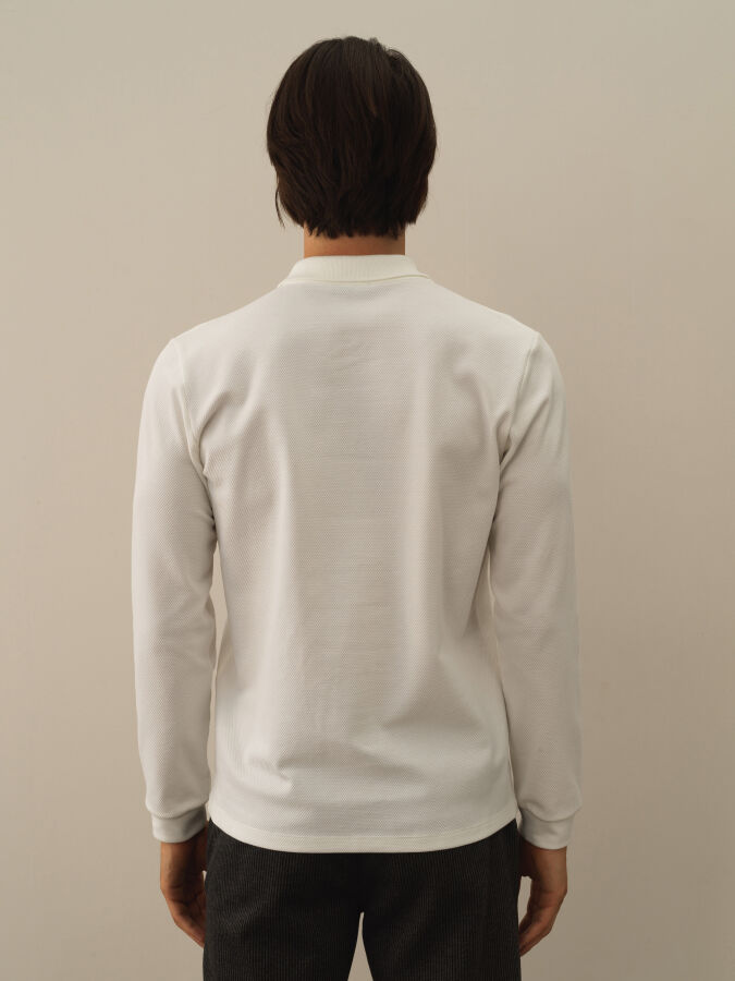 Cotton Slim Fit Basic Polo T-Shirt - 4