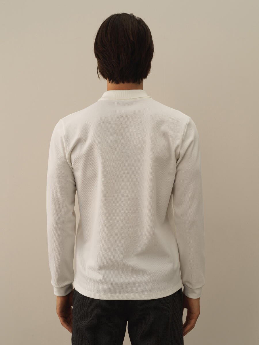 Cotton Slim Fit Basic Polo T-Shirt - 4