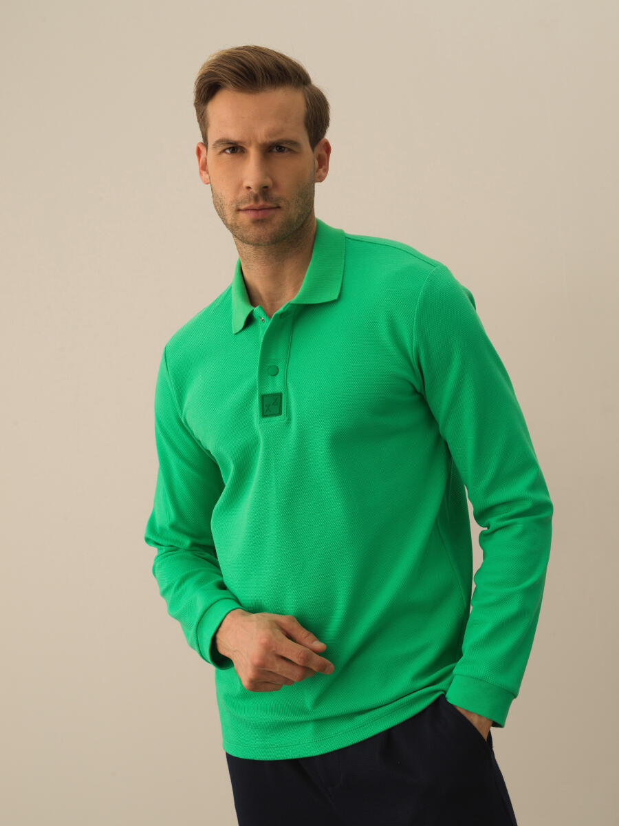 Cotton Slim Fit Basic Polo T-Shirt