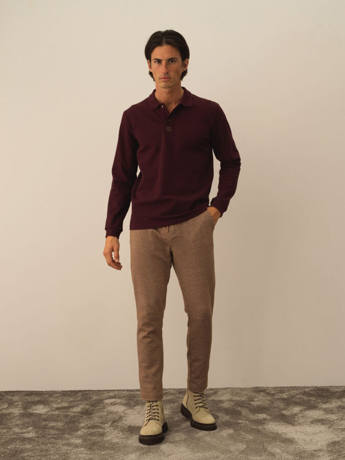 Cotton Slim Fit Basic Polo T-Shirt - 2