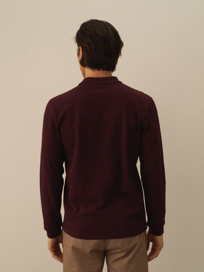 Cotton Slim Fit Basic Polo T-Shirt - 4