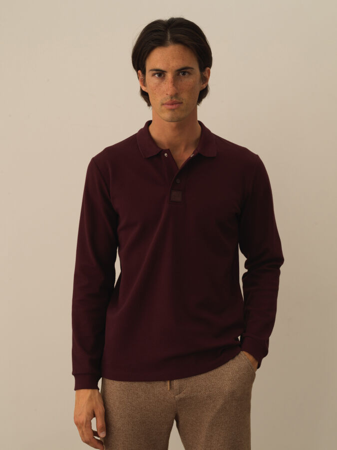 Cotton Slim Fit Basic Polo T-Shirt - 1