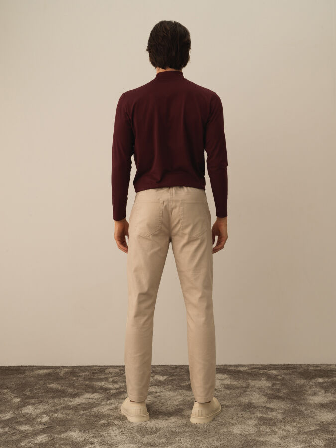 Cotton Slim Fit Pants - Xint