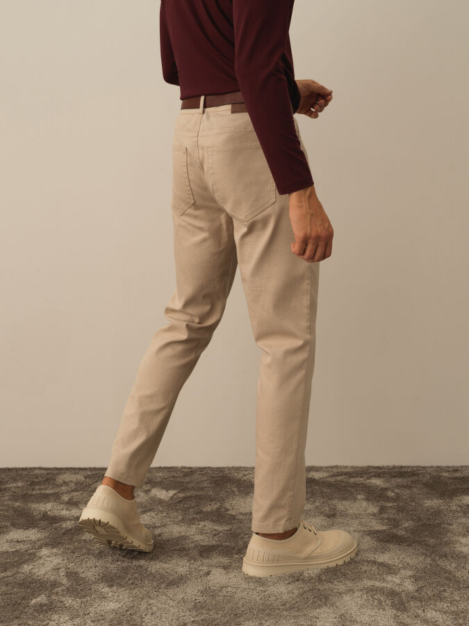 Cotton Slim Fit Pants - Xint