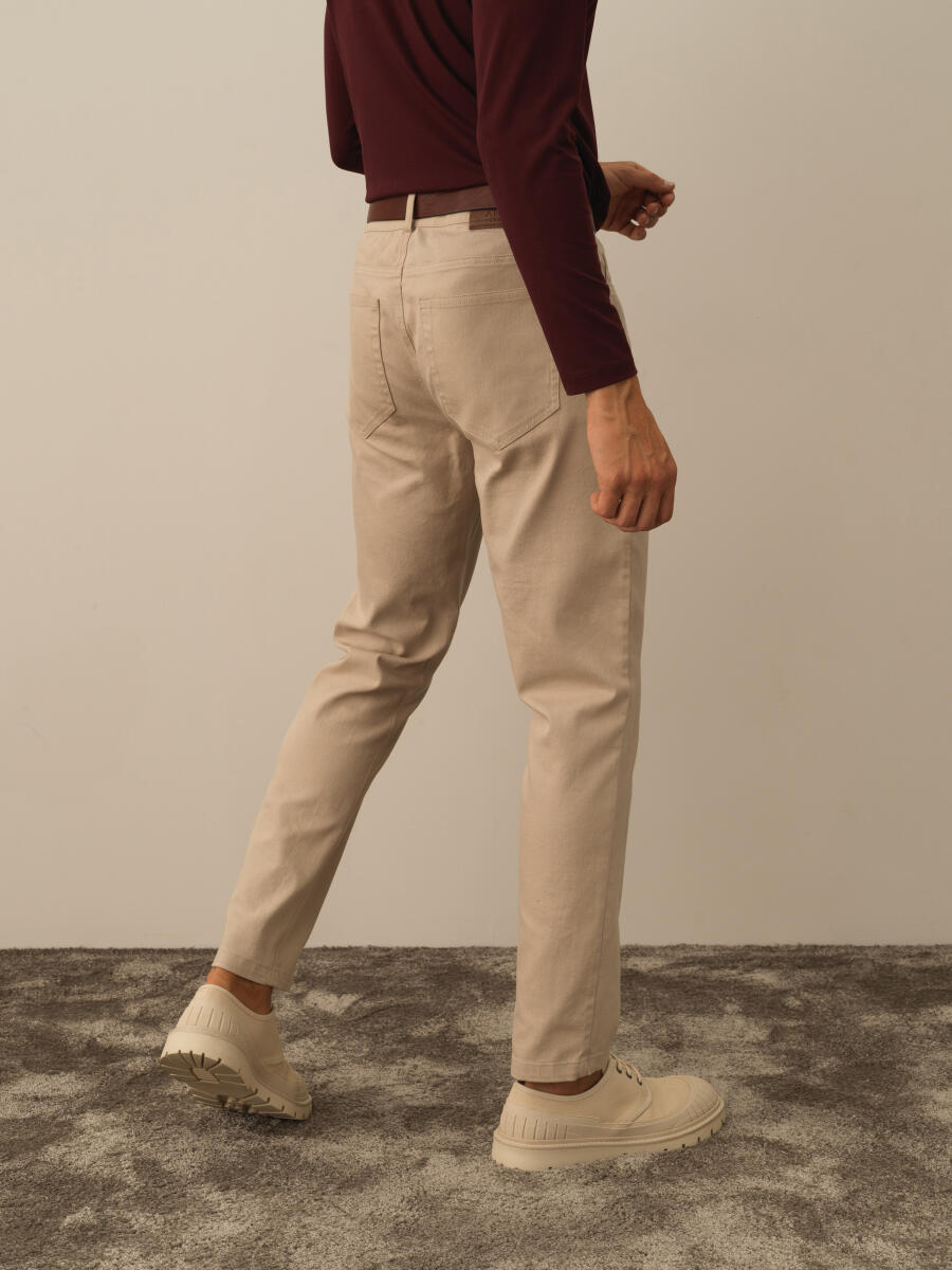 Cotton Slim Fit Pants - 3