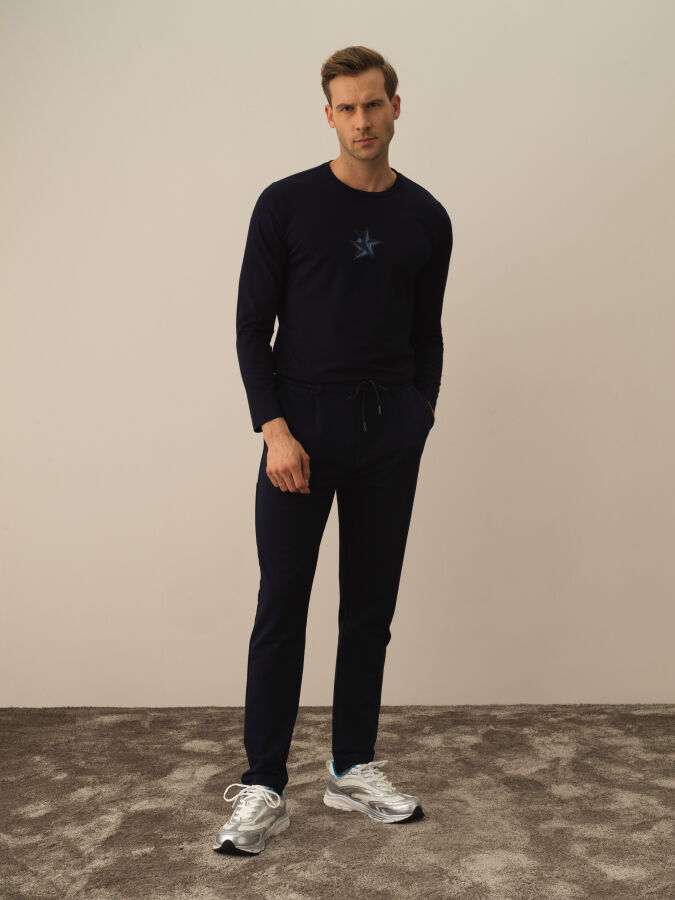 Cotton Slim Fit Sweat Pants - Xint