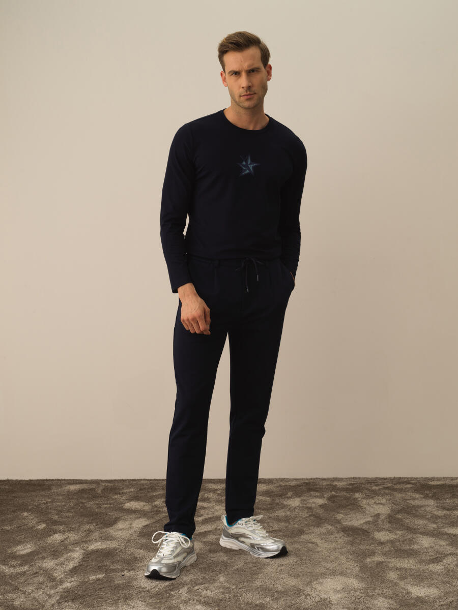 Cotton Slim Fit Sweat Pants - 2