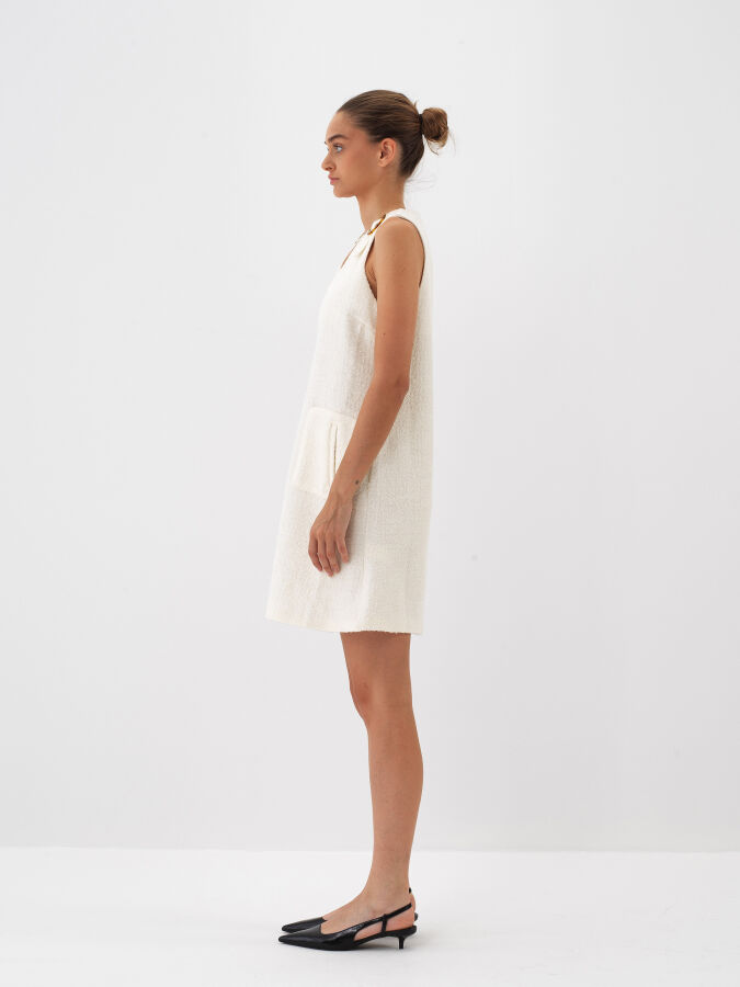 Cotton Wool Blend Regular Fit Dress - Xint