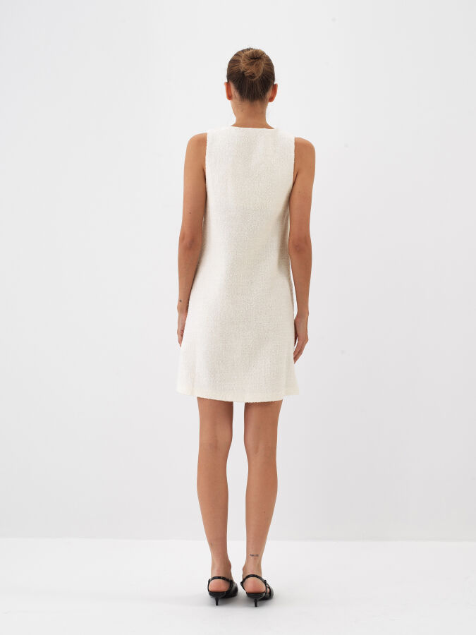 Cotton Wool Blend Regular Fit Dress - Xint