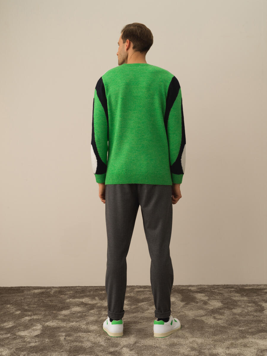 Crew Neck Regular Fit Sweater - 4