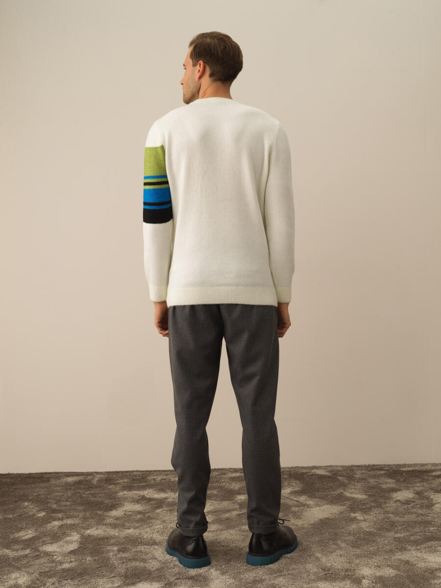 Crew Neck Regular Fit Sweater - 4