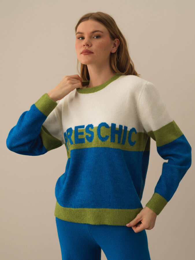 Crew Neck Regular Fit Sweater - Xint