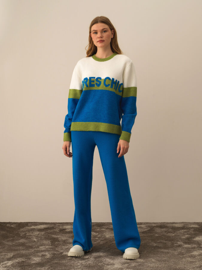 Crew Neck Regular Fit Sweater - Xint