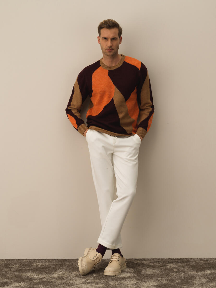 Crew Neck Regular Fit Sweater - 2