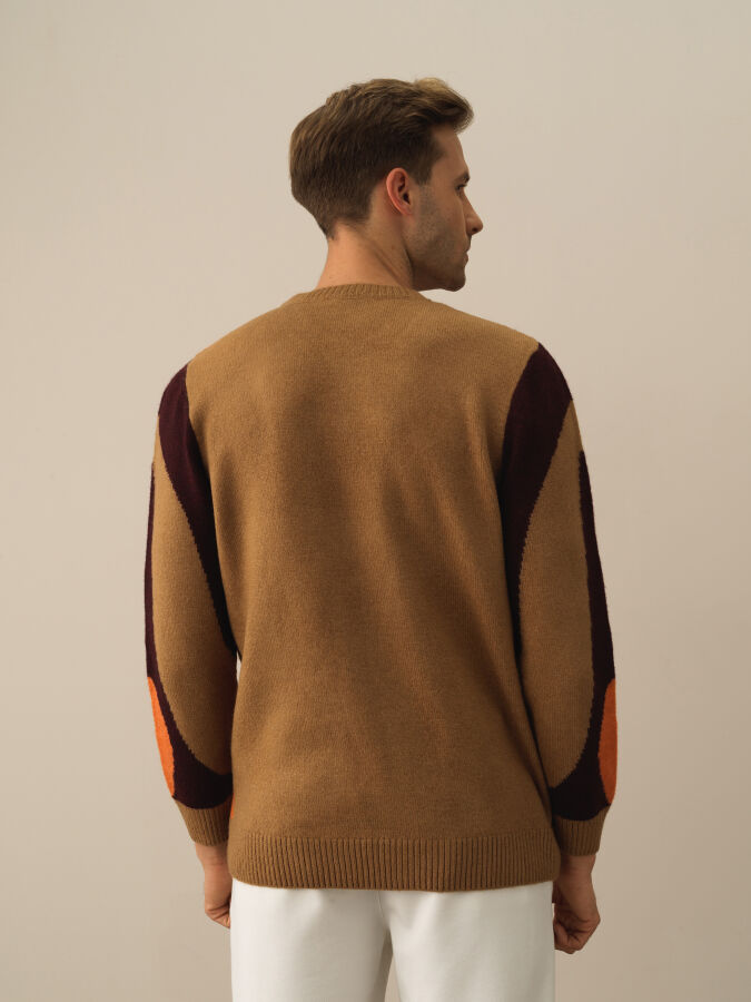 Crew Neck Regular Fit Sweater - Xint