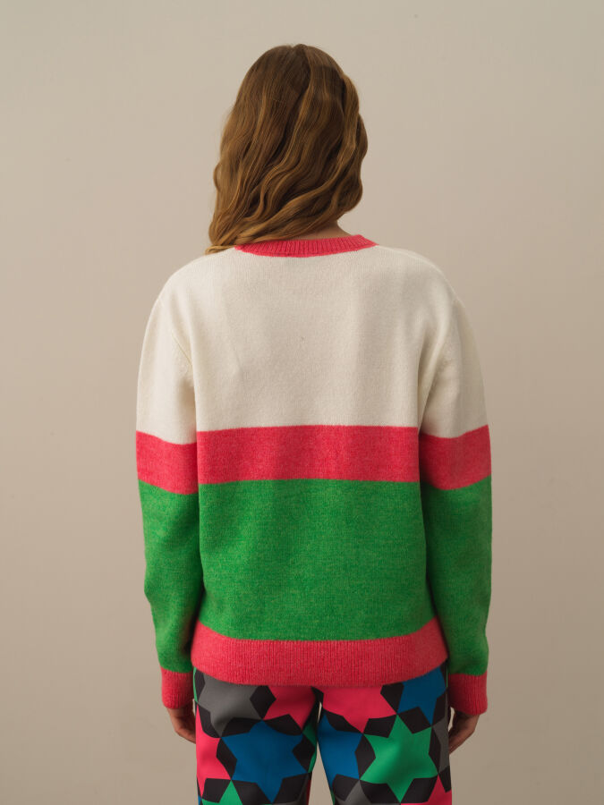 Crew Neck Regular Fit Sweater - Xint