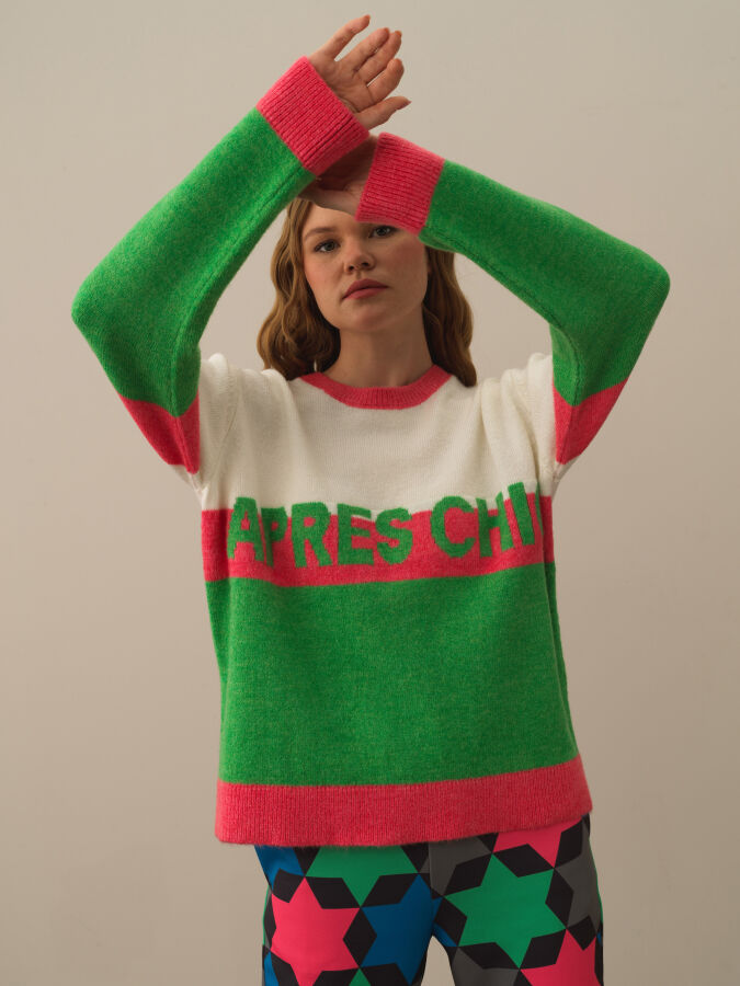 Crew Neck Regular Fit Sweater - Xint