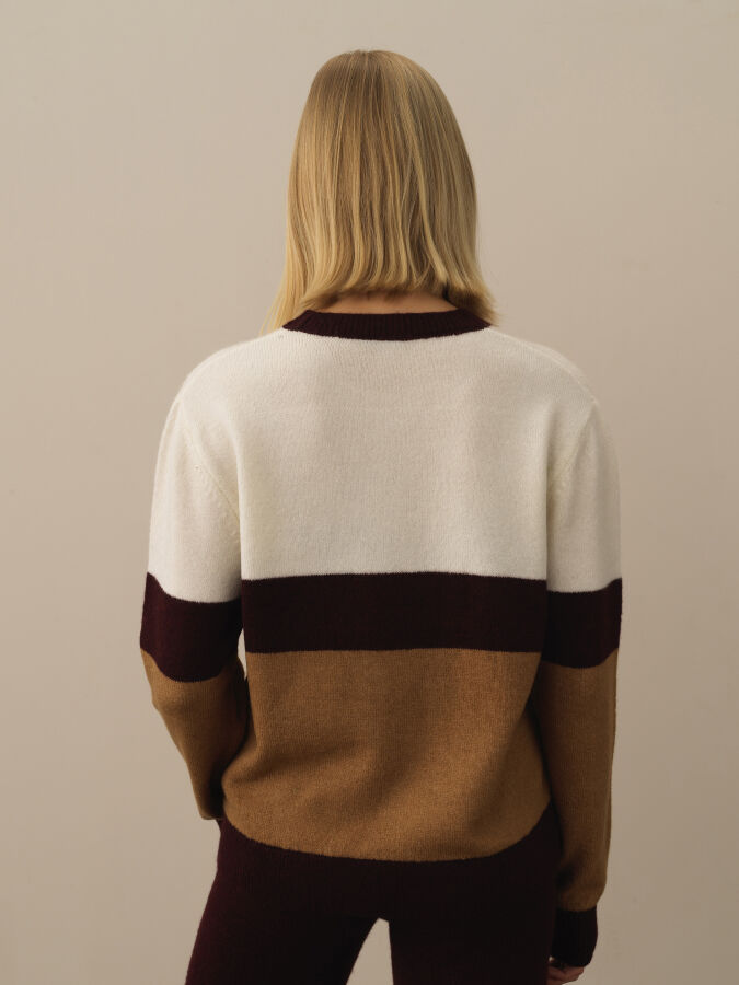 Crew Neck Regular Fit Sweater - Xint