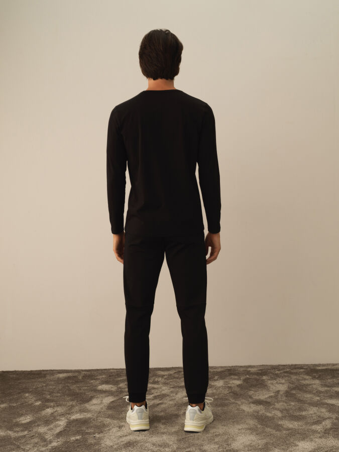 Crew Neck Slim Fit Modal Basic T-Shirt - Xint