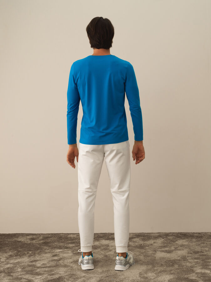 Crew Neck Slim Fit Modal Basic T-Shirt - Xint