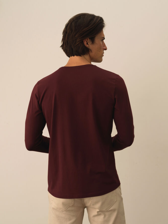 Crew Neck Slim Fit Modal Basic T-Shirt - Xint
