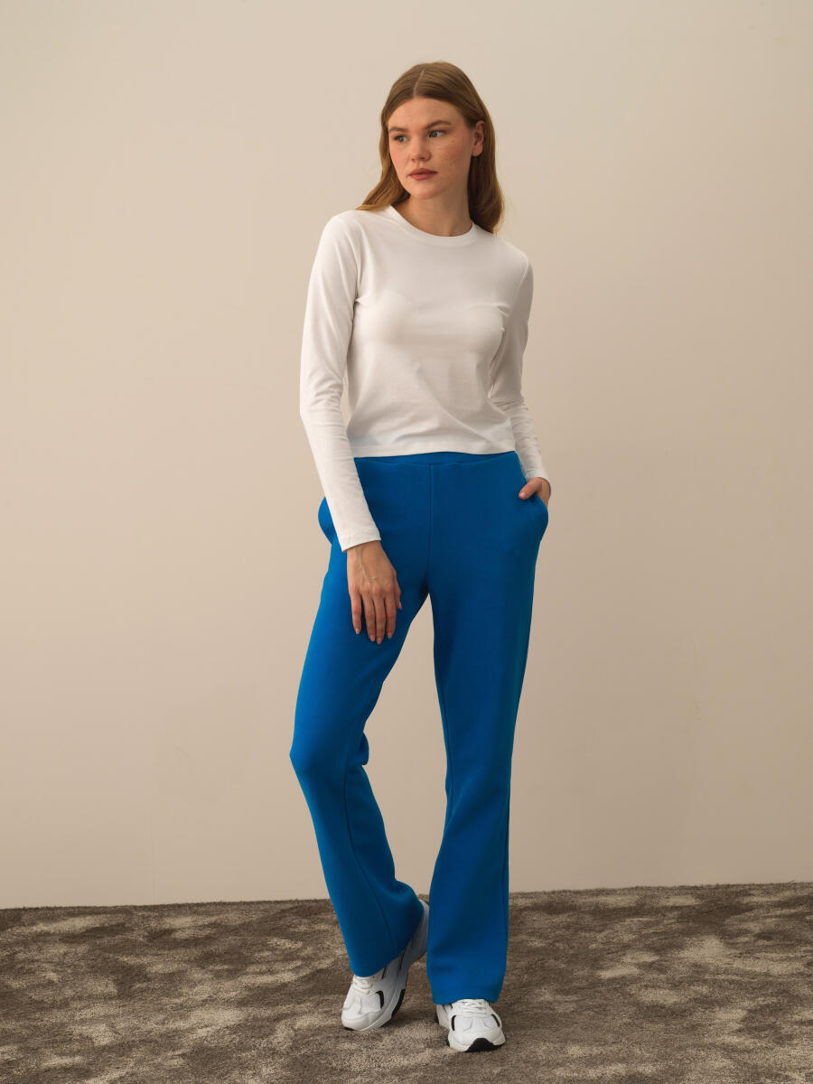 Crew Neck Slim Fit Modal Basic T-Shirt - 2