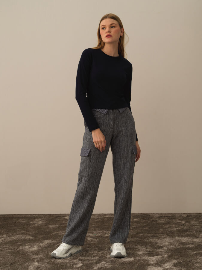 Crew Neck Slim Fit Modal Basic T-Shirt - Xint