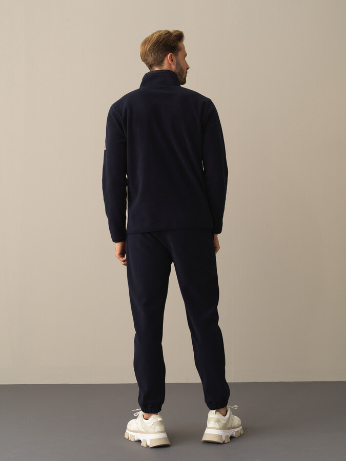 Lacivert Formunu Koruyan Regular Fit Polar Sweatshirt - Xint