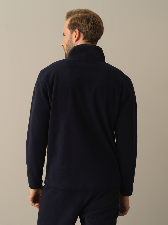 Lacivert Formunu Koruyan Regular Fit Polar Sweatshirt - Xint