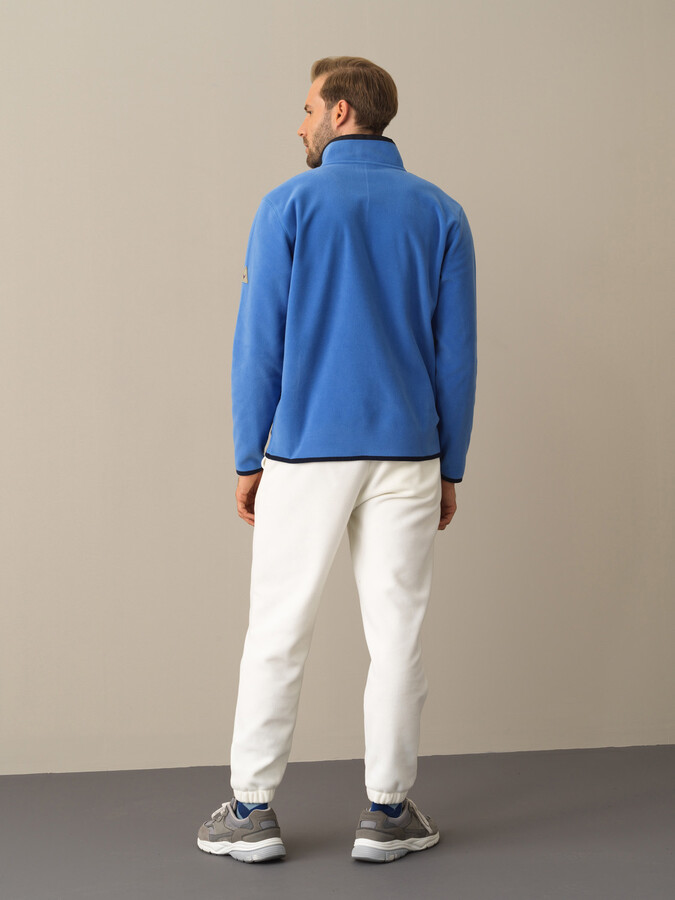 Mavi Formunu Koruyan Regular Fit Polar Sweatshirt - Xint