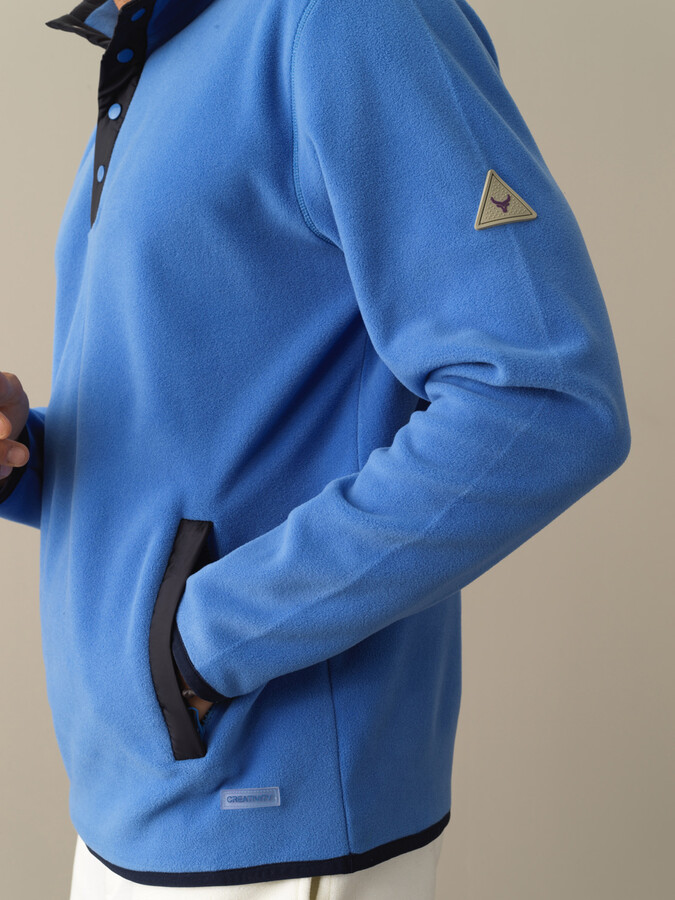 Mavi Formunu Koruyan Regular Fit Polar Sweatshirt - Xint