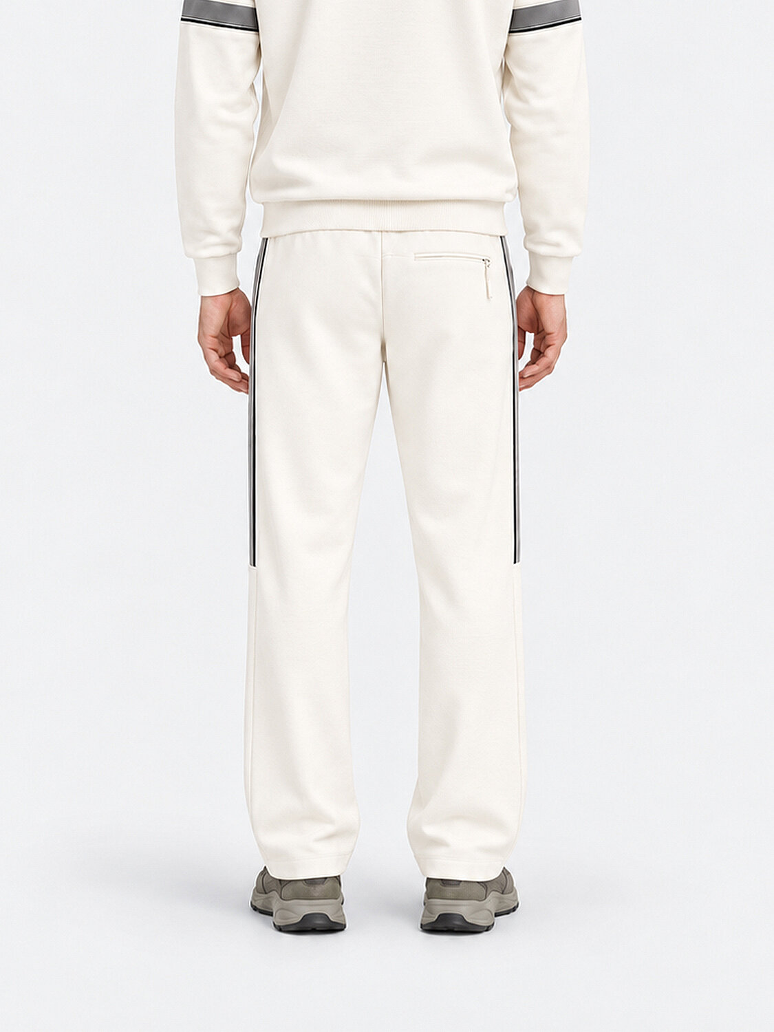 Ekru Regular Fit Pamuklu Sweat Pantolon (4)