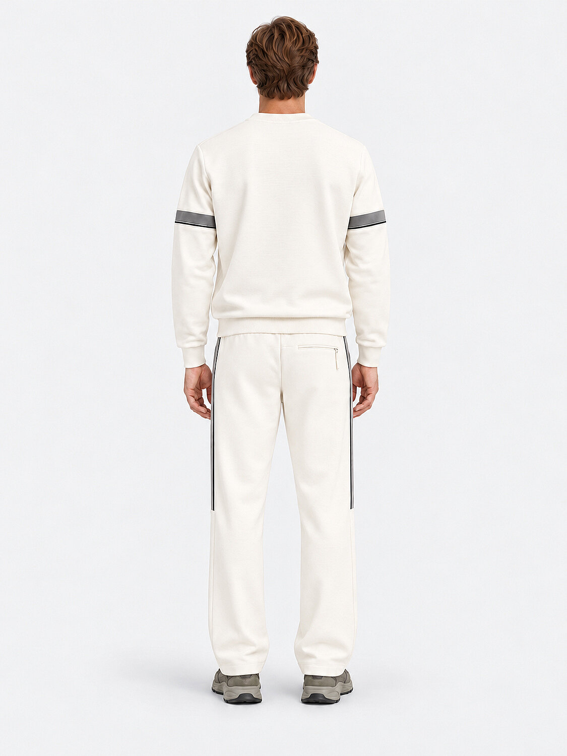 Ekru Regular Fit Pamuklu Sweat Pantolon (5)