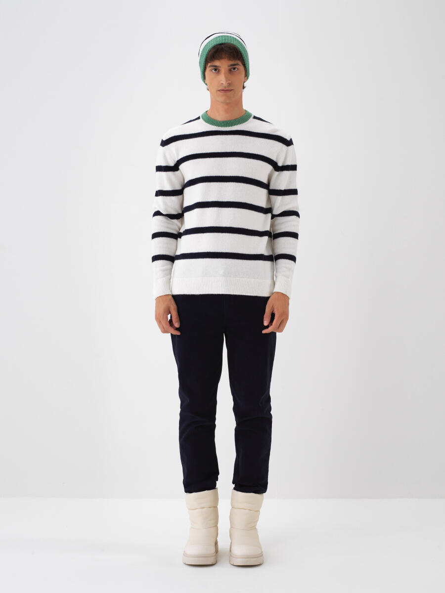 Lacivert Yumuşak Dokulu Standart Fit Bere - 2