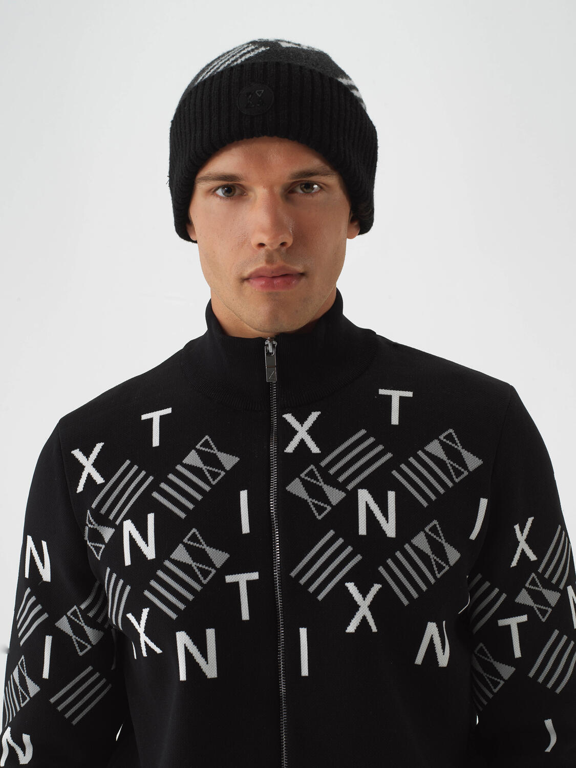 Siyah Doğal Yün Dokulu Standart Fit Bere - 2