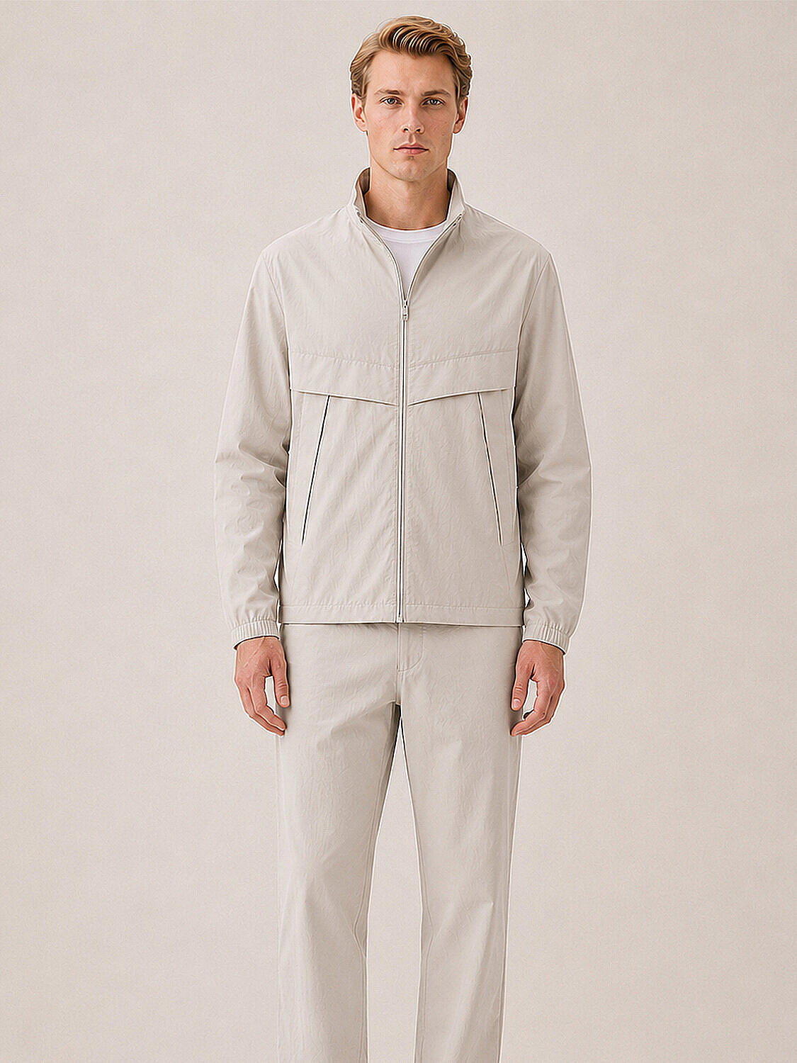 Bej Formunu Koruyan Regular Fit Ceket - 1