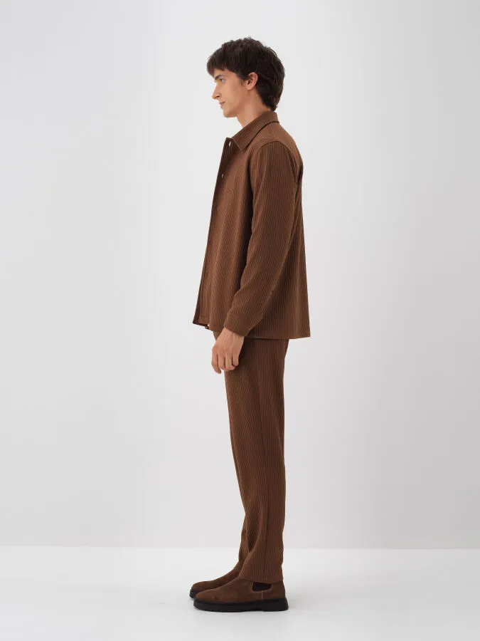 Camel Esnek Dokulu Regular Fit Ceket - Xint