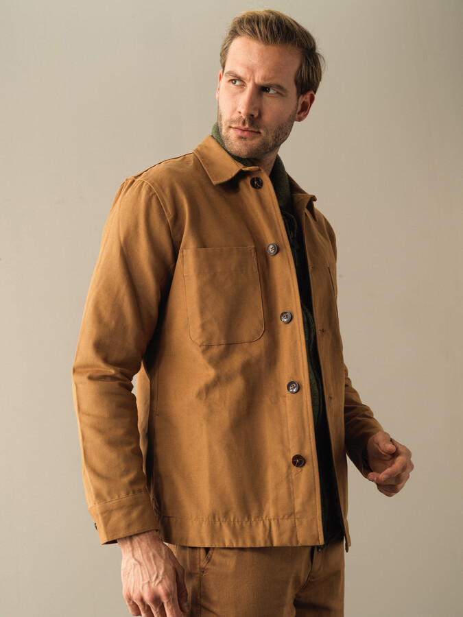 Camel Pamuk Dokulu Regular Fit Gömlek - Xint