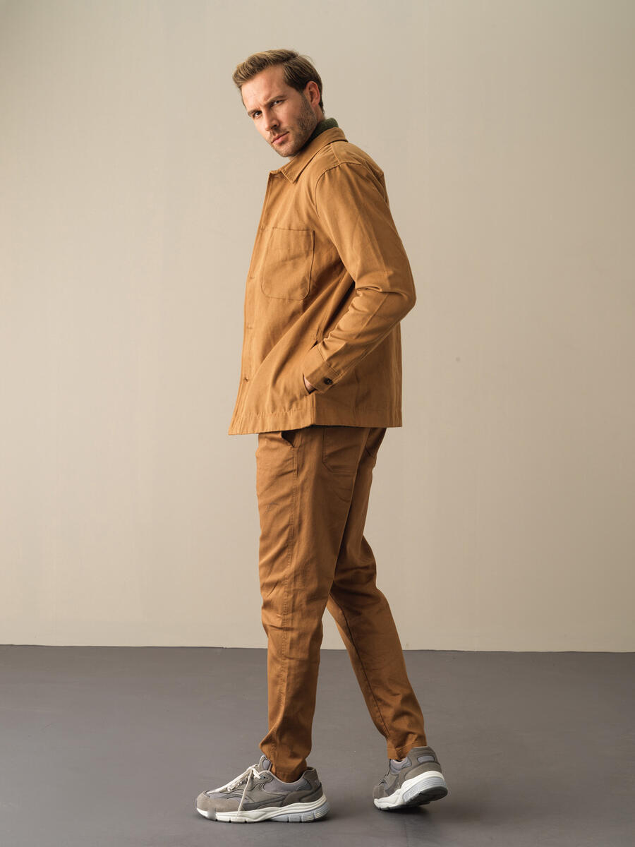 Camel Pamuk Dokulu Regular Fit Gömlek - 5