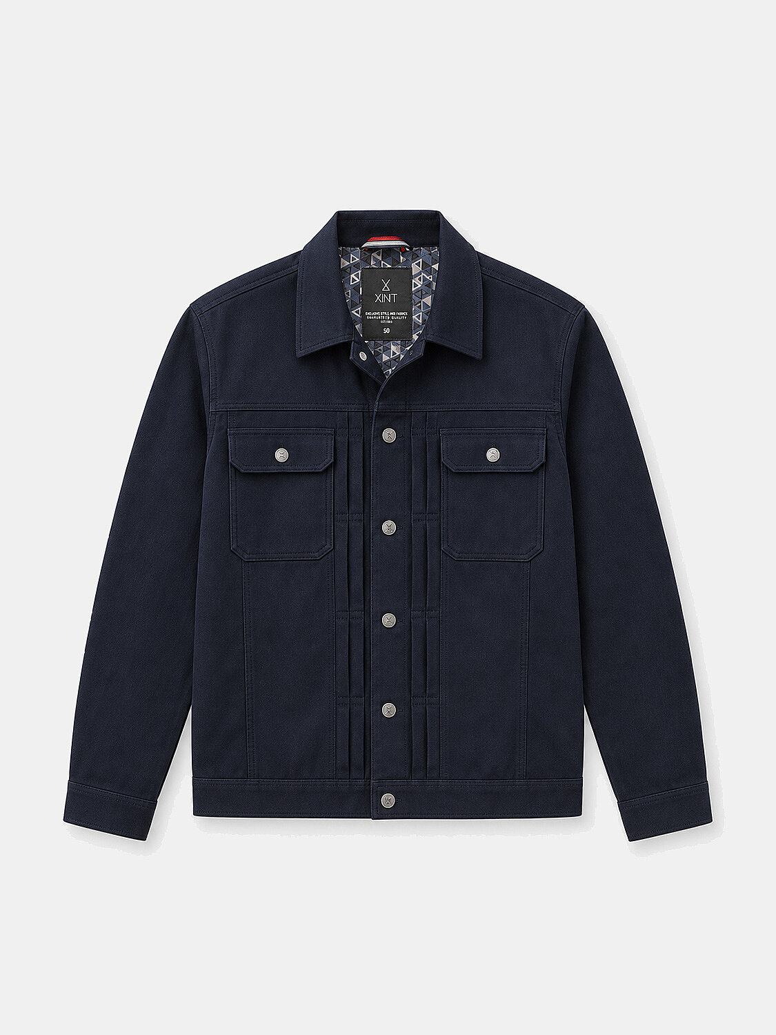 Lacivert Regular Fit Pamuklu Ceket - 1