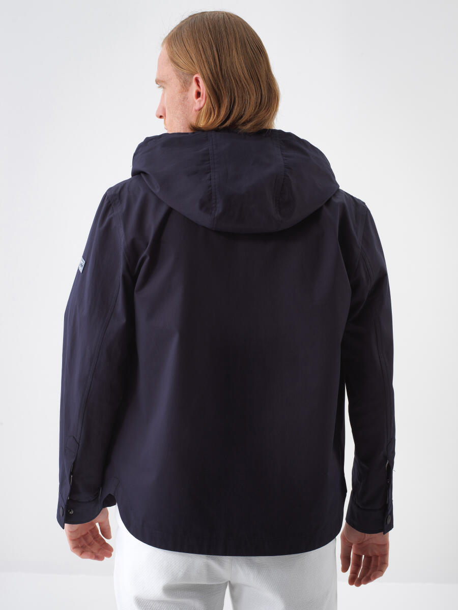 Lacivert Pamuk Dokulu Regular Fit Ceket - 4