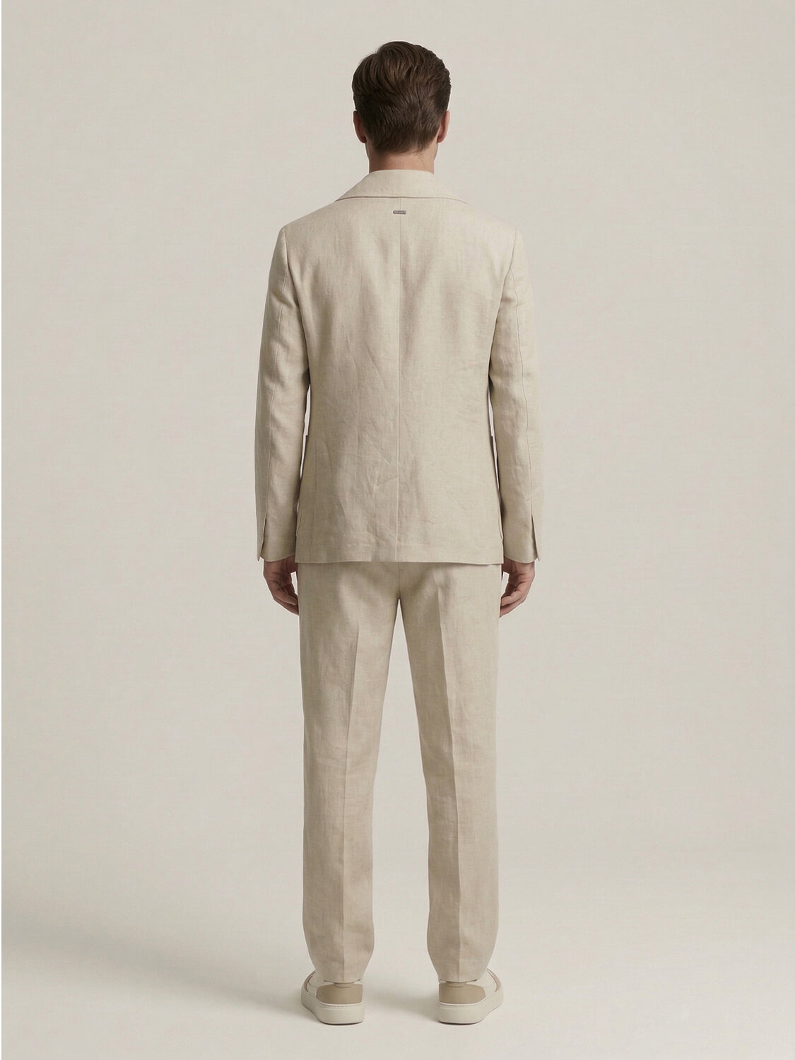 Naturel %100 Keten Regular Fit Ceket - 4