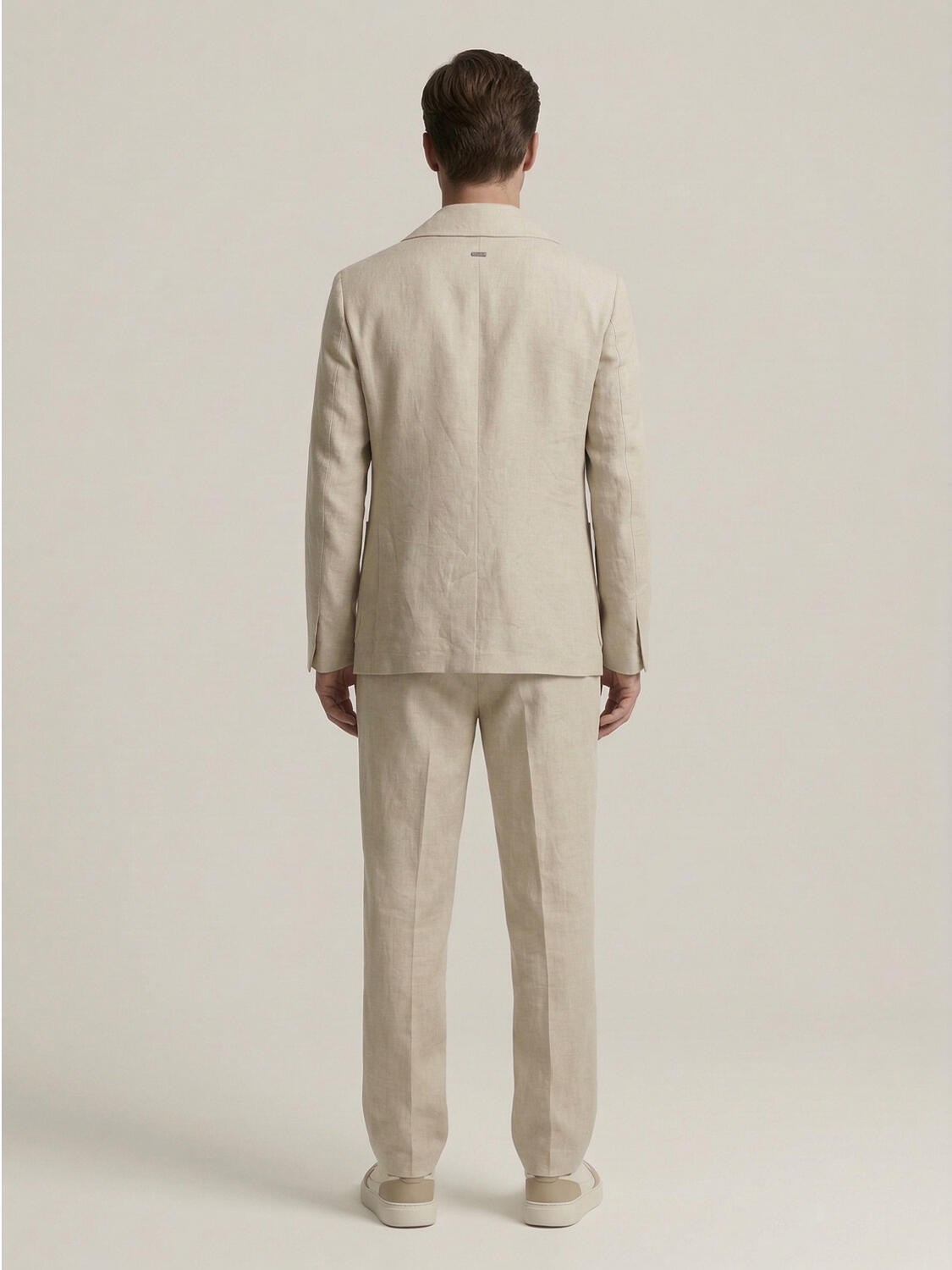 Naturel %100 Keten Regular Fit Ceket - 4